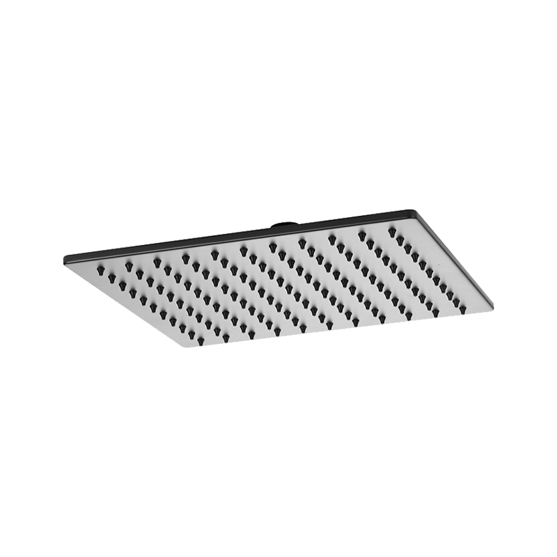 3627 25x25x5,6 cm krom firkantet brusehoved badeværelse bruser fittings